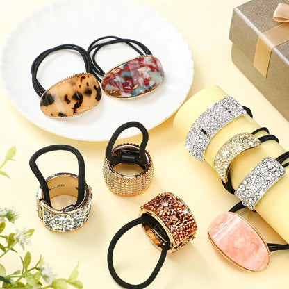 Semicircle Buckle Ponytail Holder