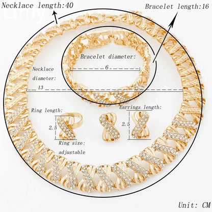 18K Gold-Plated Dubai Jewelry Set