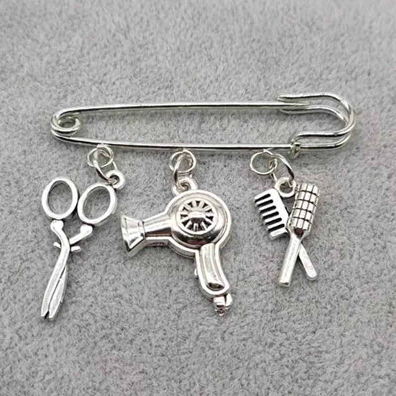 Hair Stylist Brooch