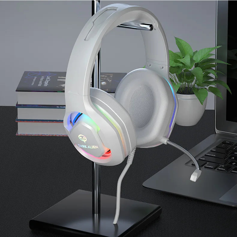 EOENKK Wired USB Gaming Headphones