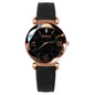 MOONBIFFY Leather Strap Quartz Watch