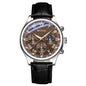 MOONBIFFY Leather Quartz Watch
