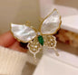 Crystal Dolphin Whale Brooch