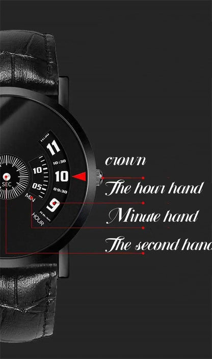 WOKAI Leather Quartz Watch