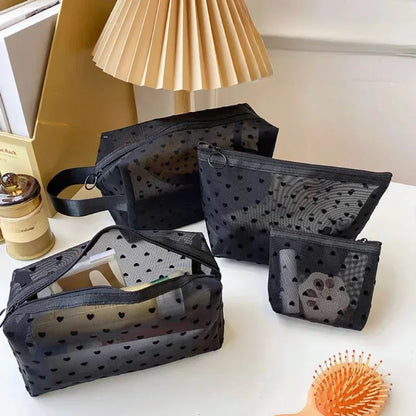 Clear Mesh Cosmetic Bag