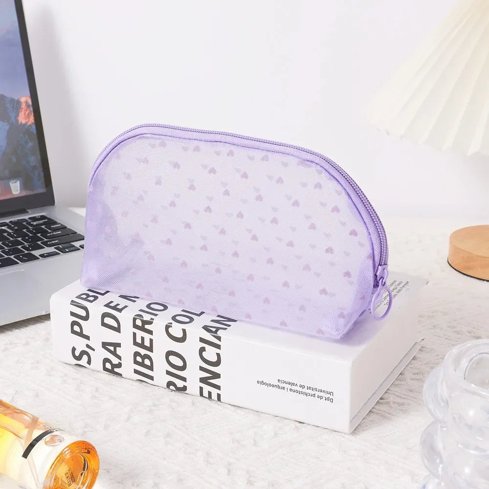 Clear Mesh Cosmetic Bag