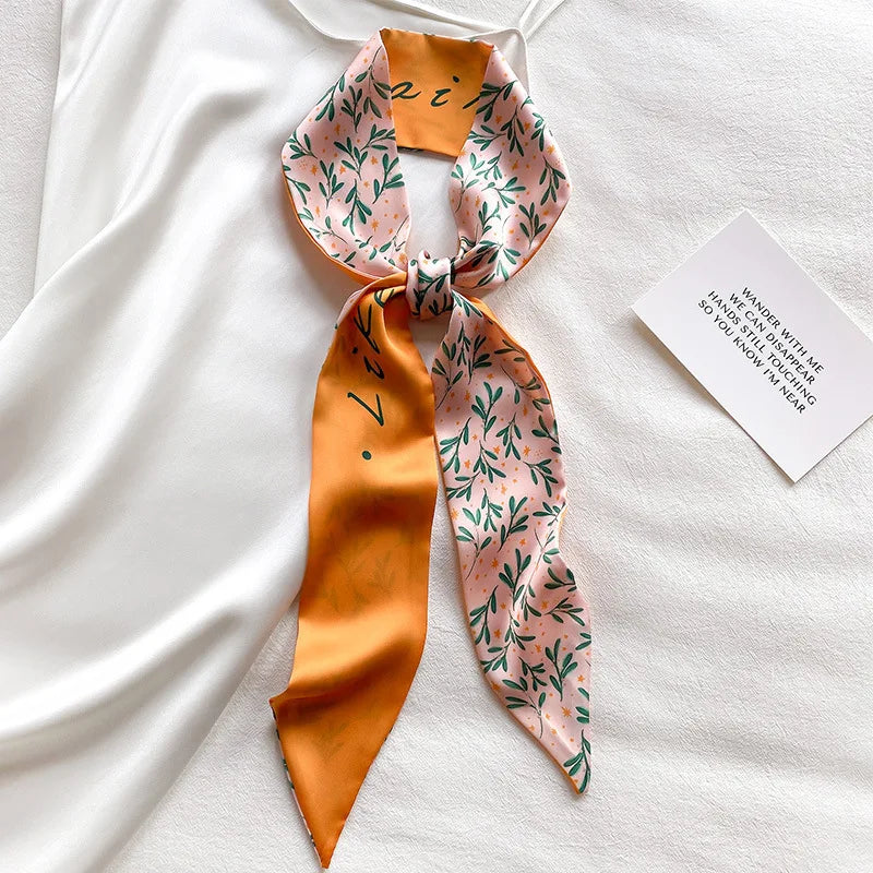French Bow Tie Painting Silk Scarf
