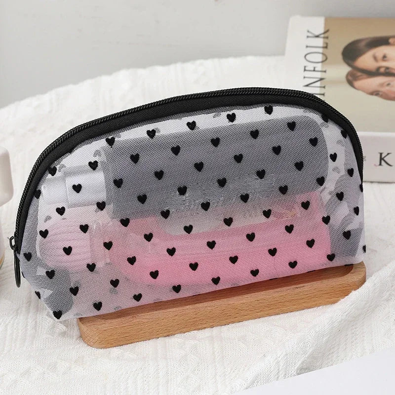 Clear Mesh Cosmetic Bag
