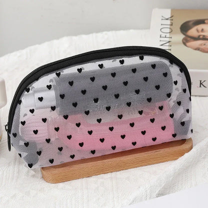Clear Mesh Cosmetic Bag