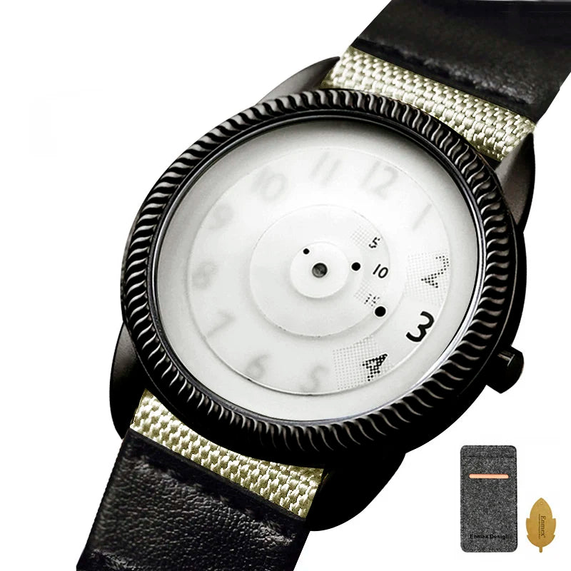 Enmex Casual Canvas Strap Watch