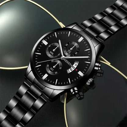 GAIETY Round Alloy Quartz Watch