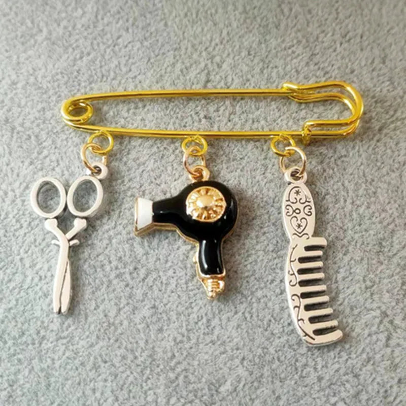 Hair Stylist Brooch