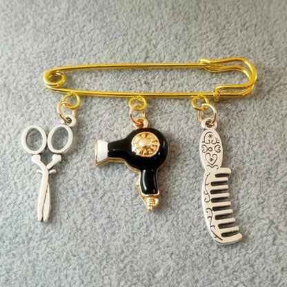 Hair Stylist Brooch