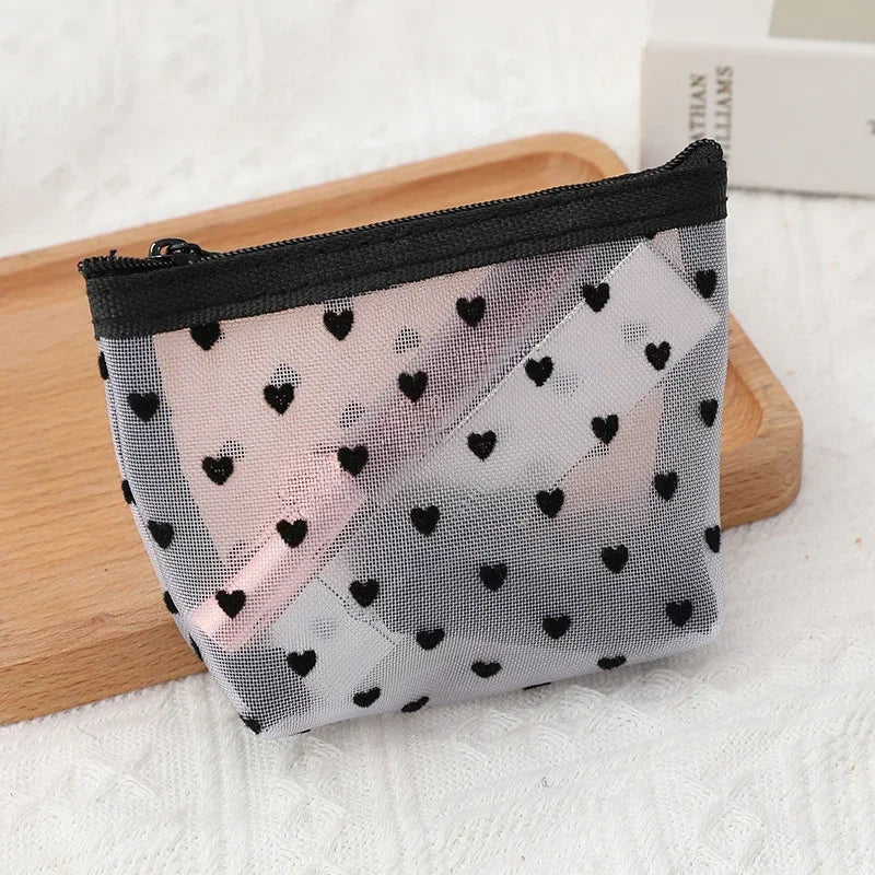 Clear Mesh Cosmetic Bag