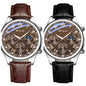 MOONBIFFY Leather Quartz Watch