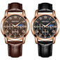 MOONBIFFY Leather Quartz Watch