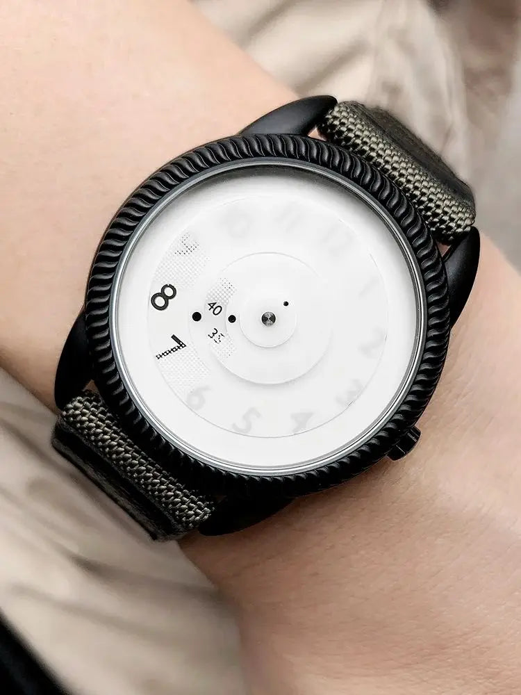 Enmex Casual Canvas Strap Watch