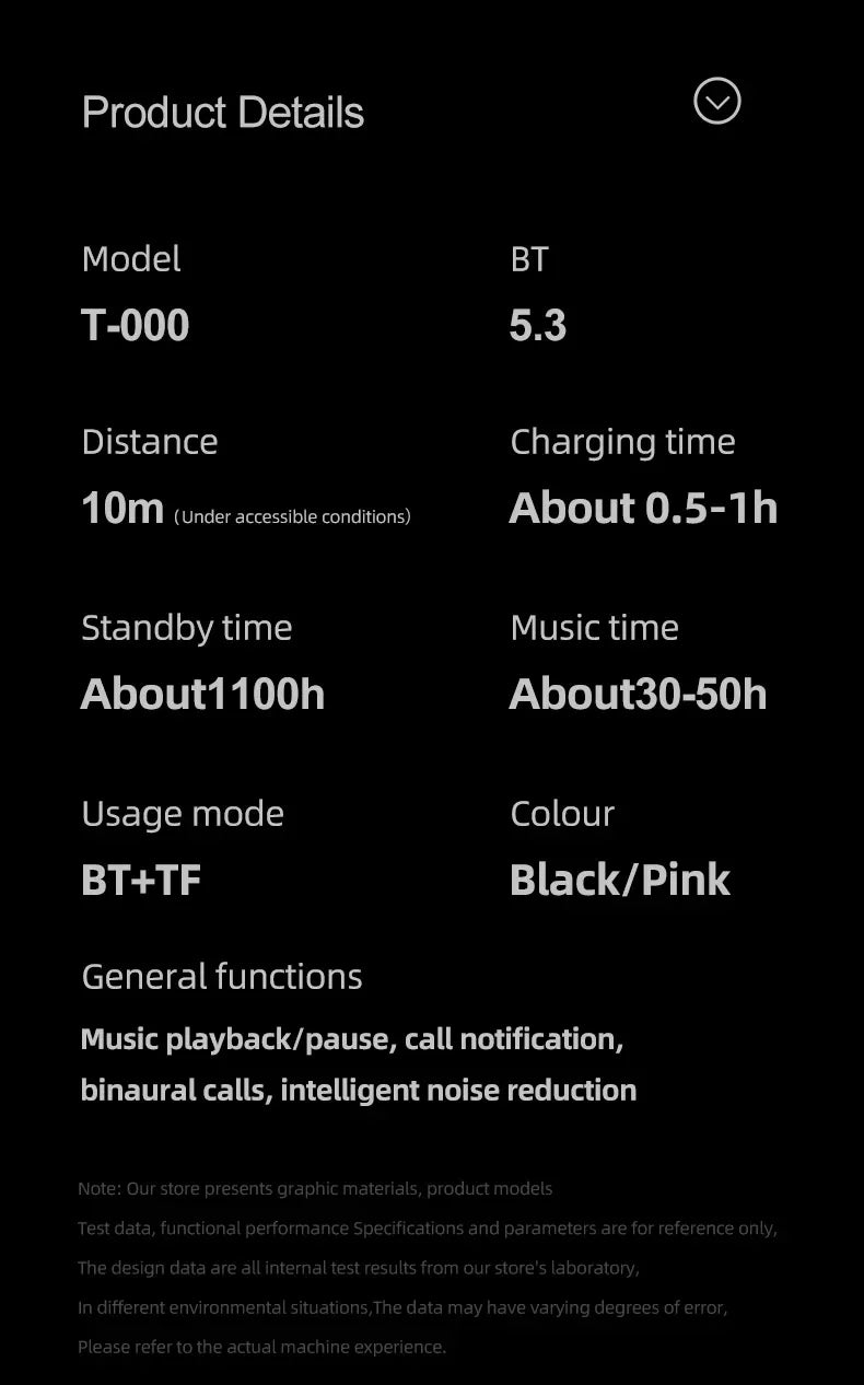 Wireless Bluetooth In-Ear Earphones with Mic