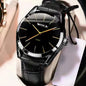 MOONBIFFY Leather Quartz Watch