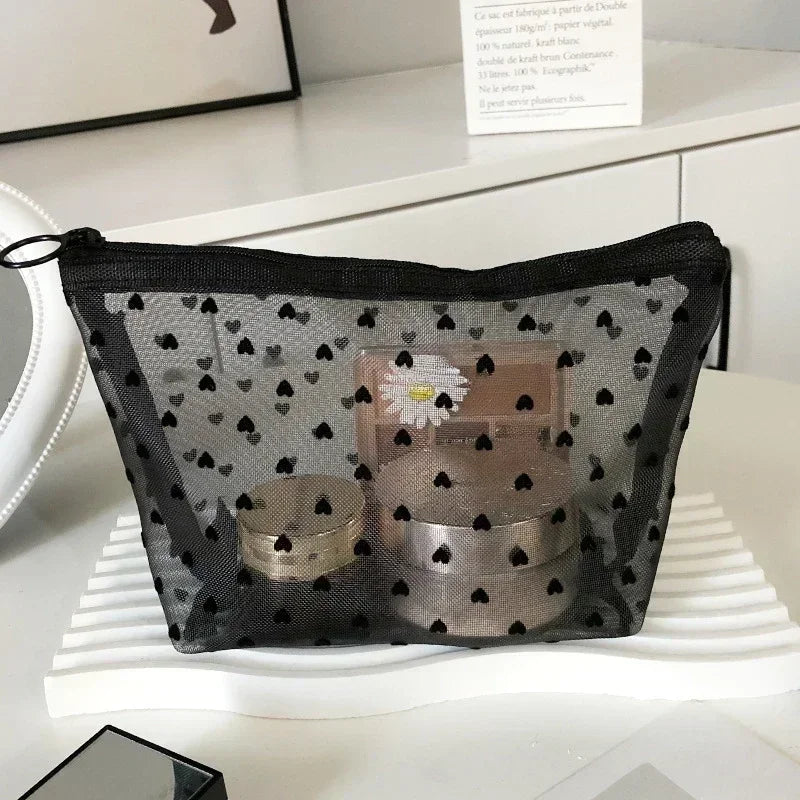 Clear Mesh Cosmetic Bag