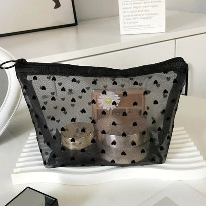 Clear Mesh Cosmetic Bag