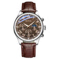 MOONBIFFY Leather Quartz Watch