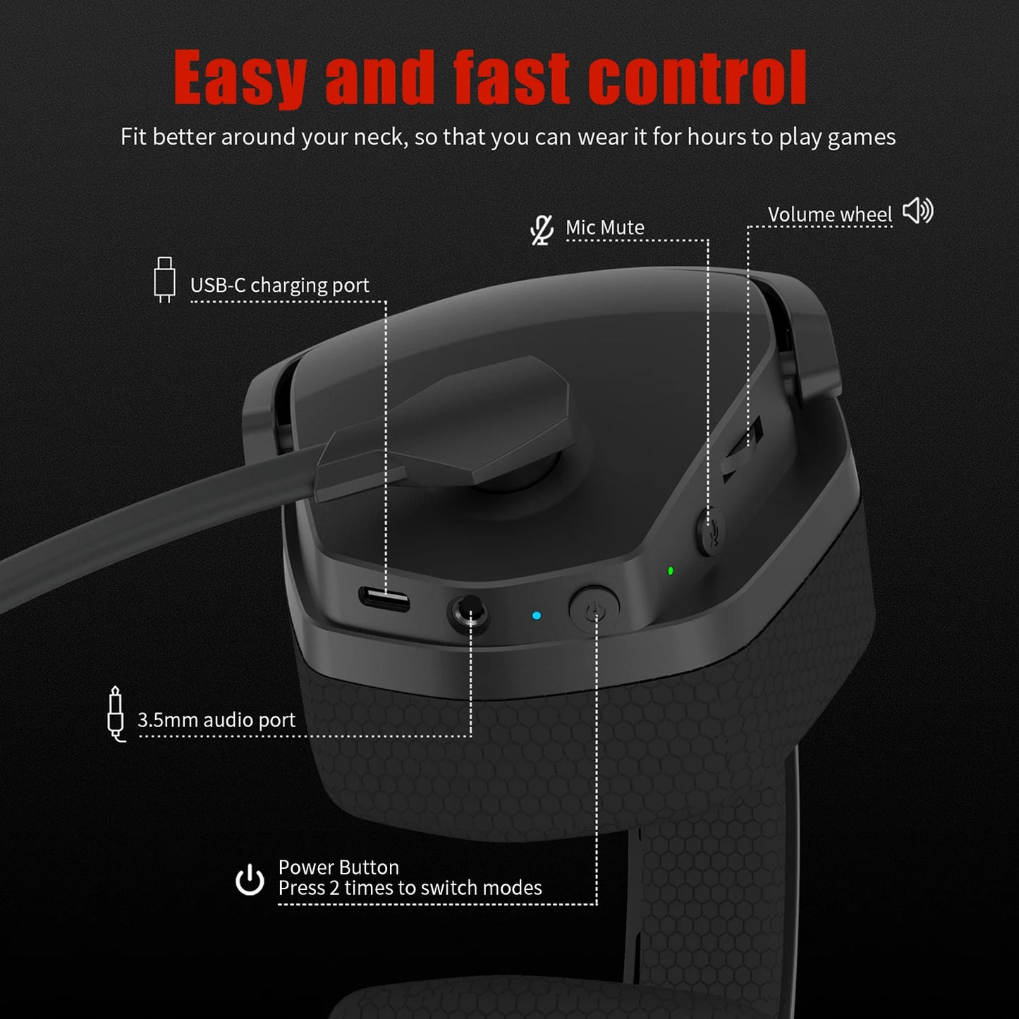 NUBWO Over-Ear Wireless