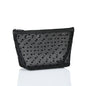 Transparent Heart Mesh Cosmetic Bag