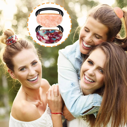 Semicircle Buckle Ponytail Holder