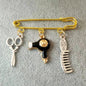 Hair Stylist Brooch