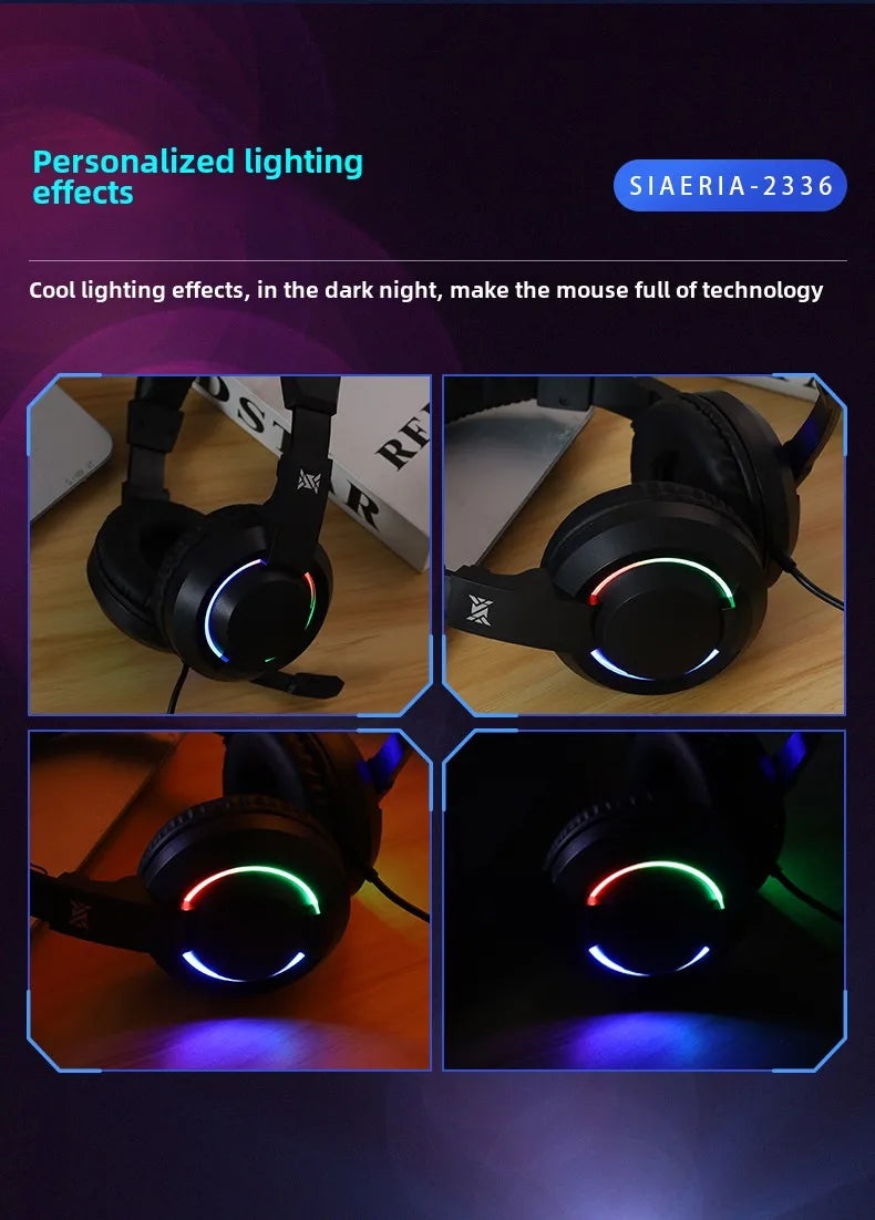XIAOKOA Wired Over-Ear Headphones
