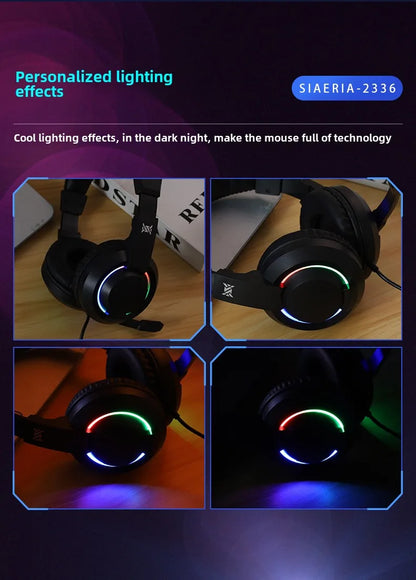 XIAOKOA Wired Over-Ear Headphones
