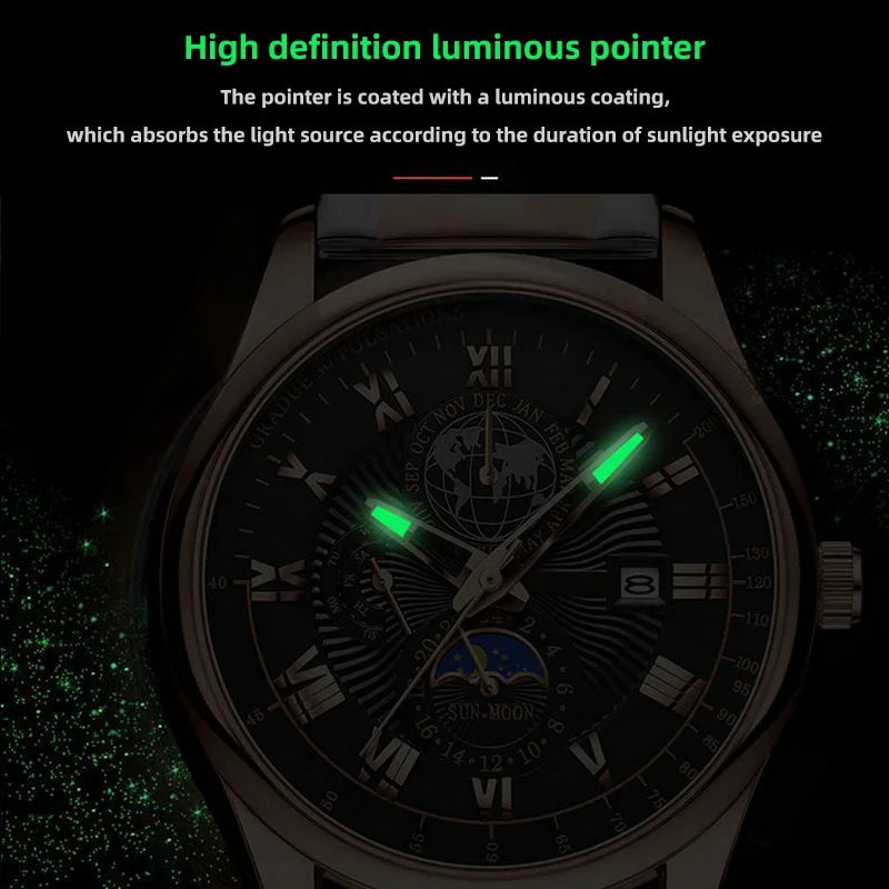 Wlisth Y-1 Leather Quartz Watch