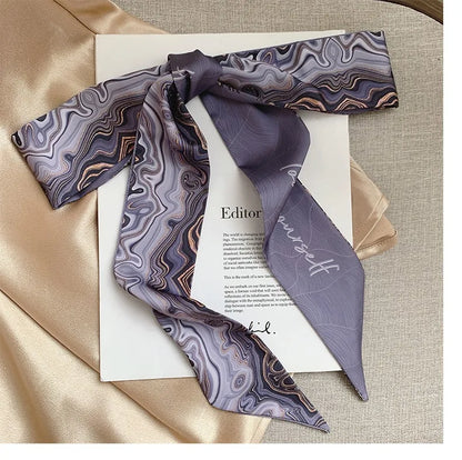 French Bow Tie Painting Silk Scarf