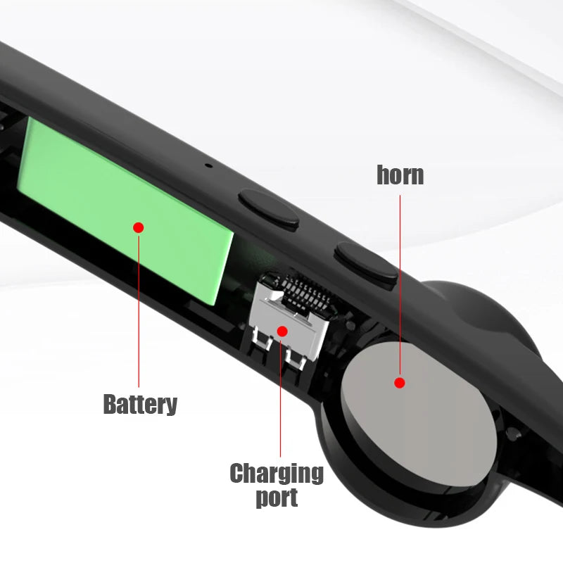 Wireless Ear Hook Earphones with Active Noise Cancellation & Waterproof Design, Bluetooth 5.0