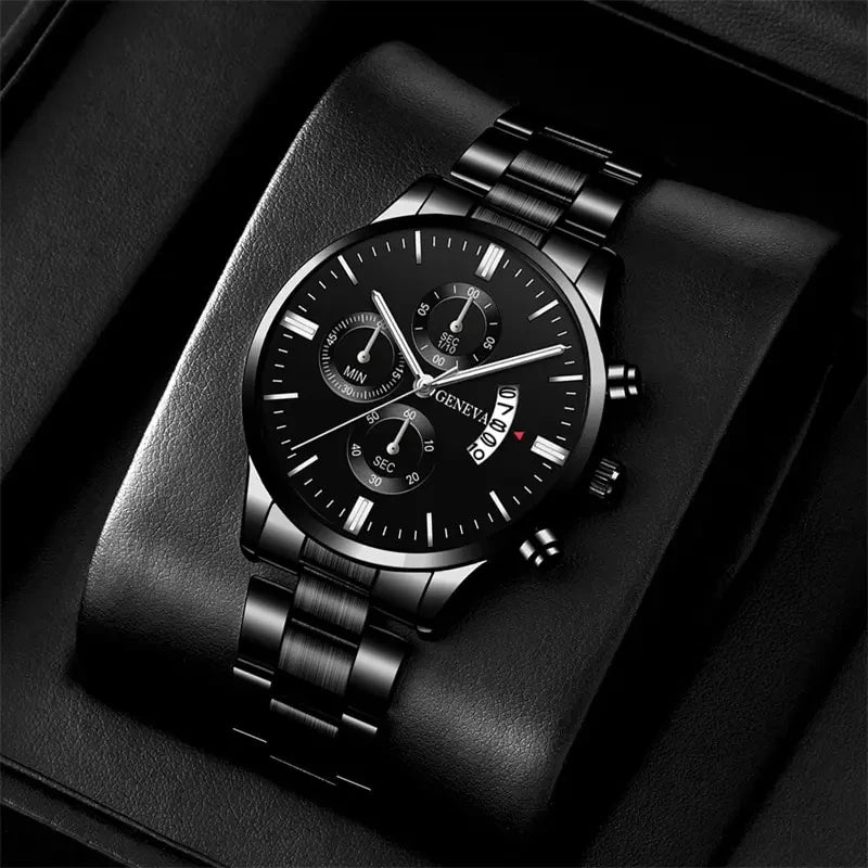 GAIETY Round Alloy Quartz Watch