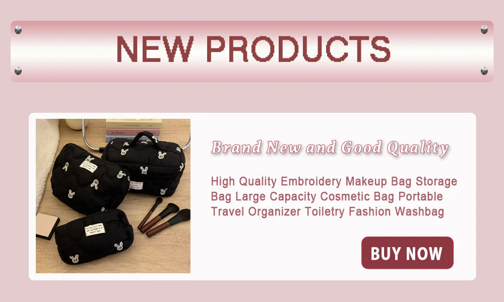 Portable PU Makeup Brush & Toiletry Organizer Bag