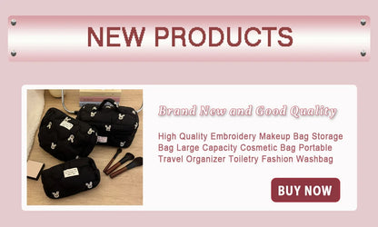 Portable PU Makeup Brush & Toiletry Organizer Bag