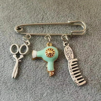 Hair Stylist Brooch