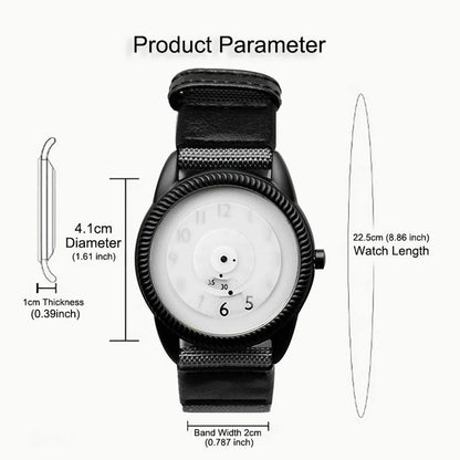 Enmex Casual Canvas Strap Watch