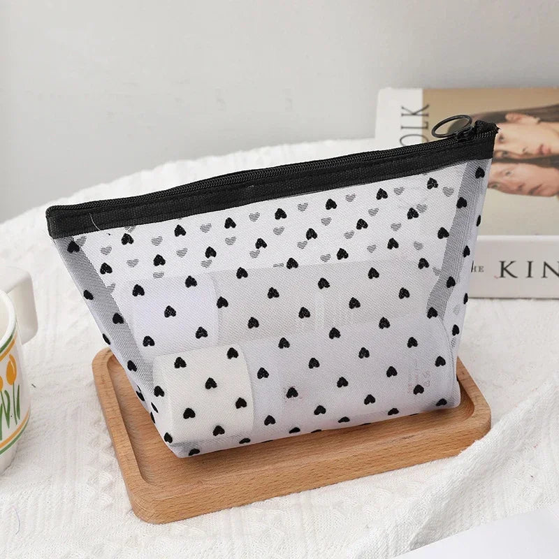 Clear Mesh Cosmetic Bag