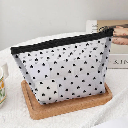 Clear Mesh Cosmetic Bag
