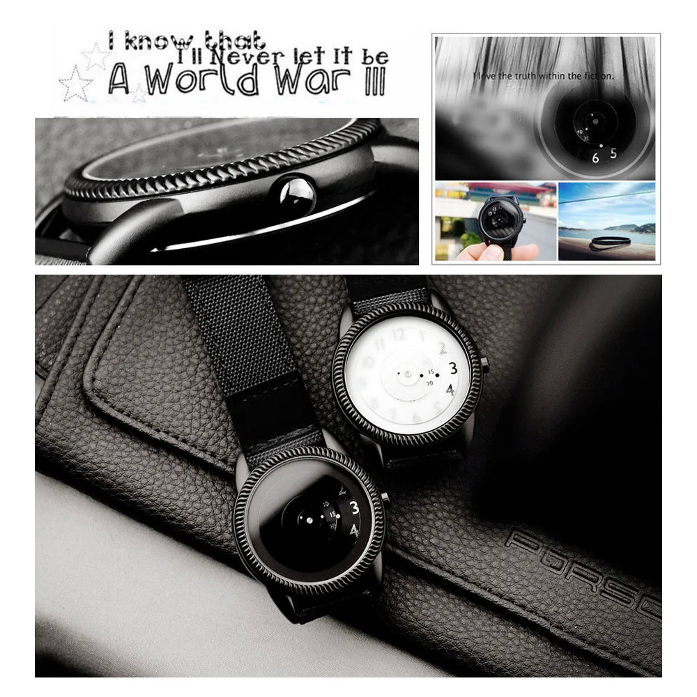 Enmex Casual Canvas Strap Watch
