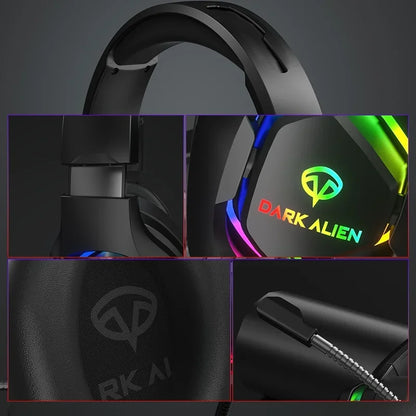 EOENKK Wired USB Gaming Headphones