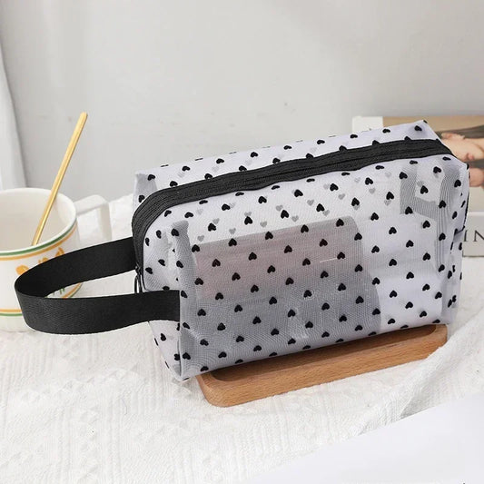 Clear Mesh Cosmetic Bag