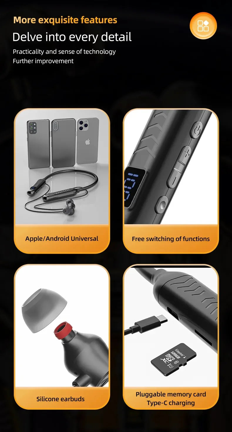Wireless Bluetooth In-Ear Earphones with Mic