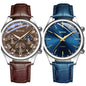 MOONBIFFY Leather Quartz Watch