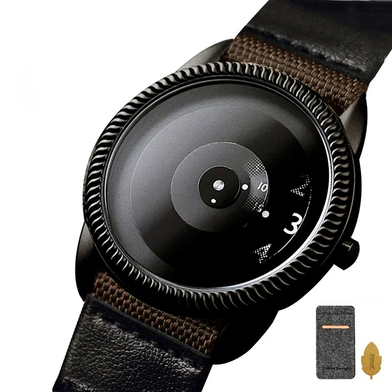 Enmex Casual Canvas Strap Watch