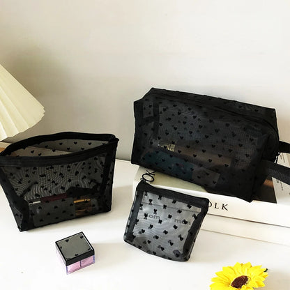Clear Mesh Cosmetic Bag