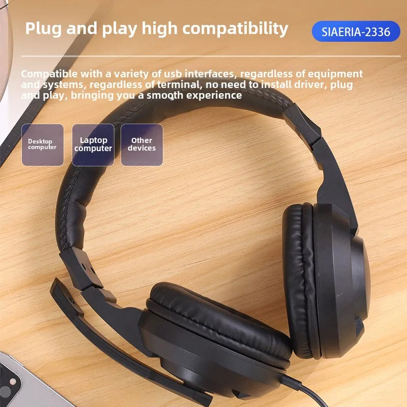 XIAOKOA Wired Over-Ear Headphones